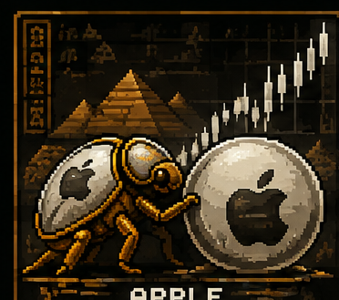 Apple pixel-art scarab