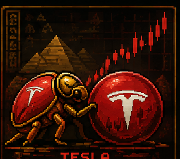 Tesla pixel-art scarab